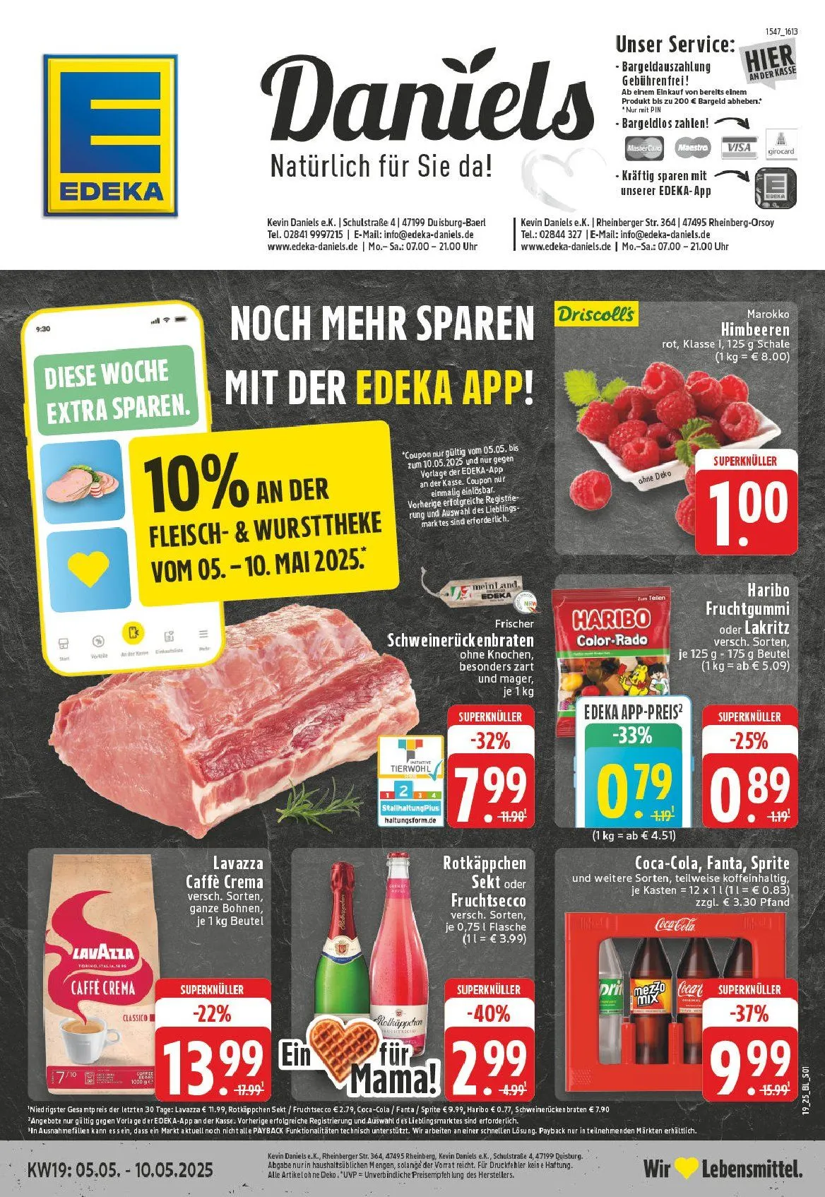 Edeka Prospekt von 5. Mai bis 10. Mai 2025 - Prospekt seite 1