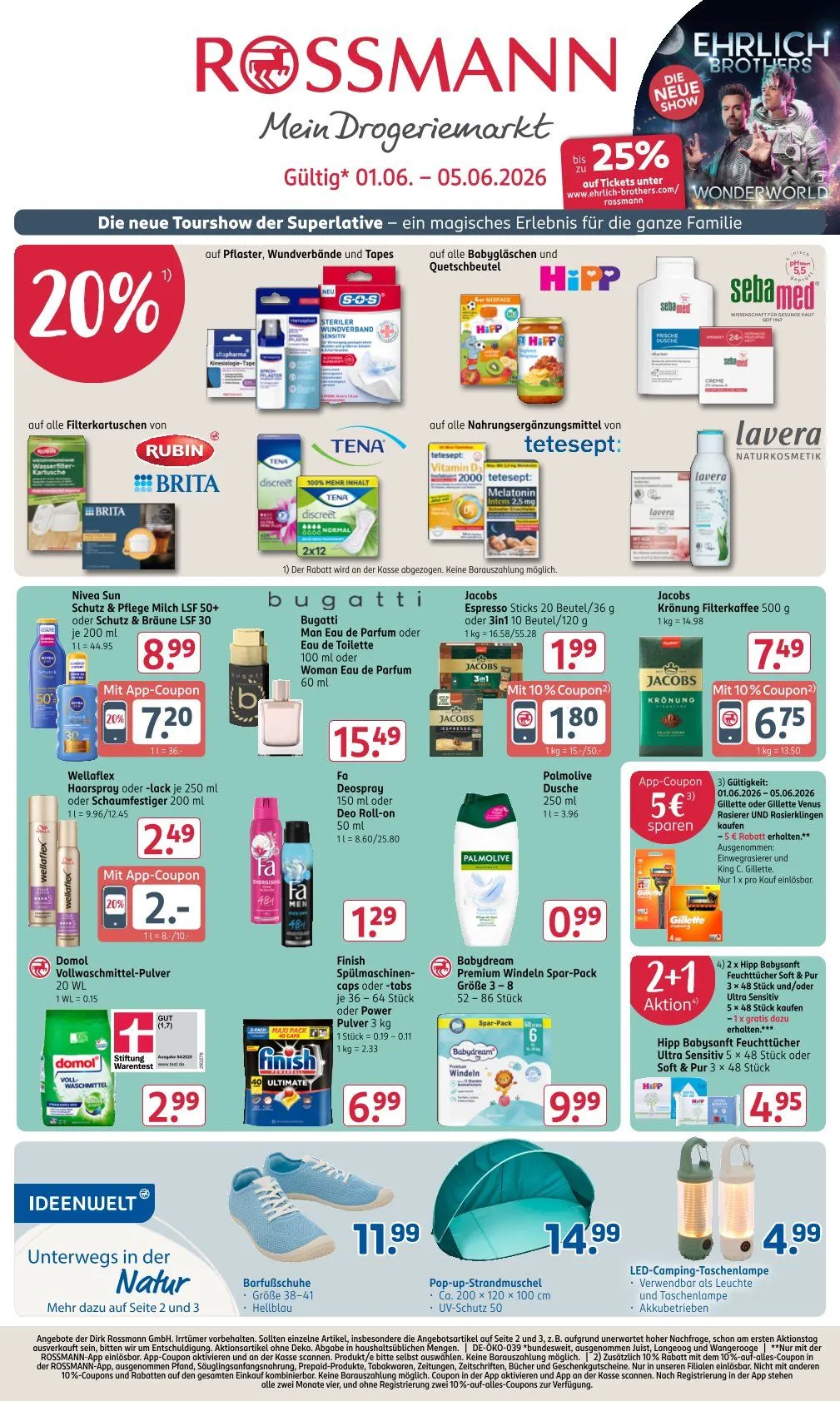 Rossmann Prospekte von 1. Juni bis 6. Juni 2026 - Prospekt seite 1