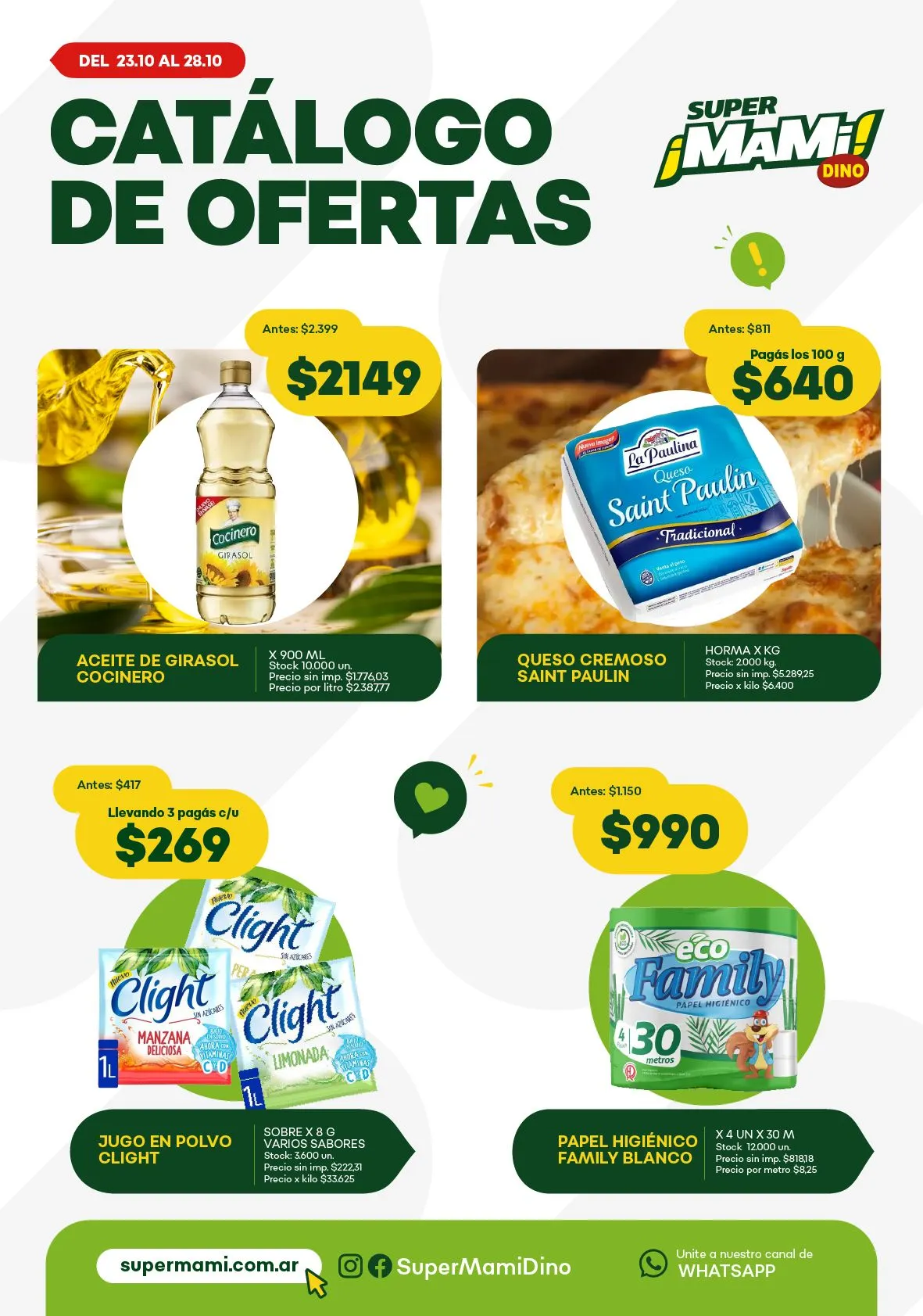 Ofertas de Ofertas Super Mami - Últimos catálogos 23 de octubre al 28 de octubre 2025 - Página  del catálogo