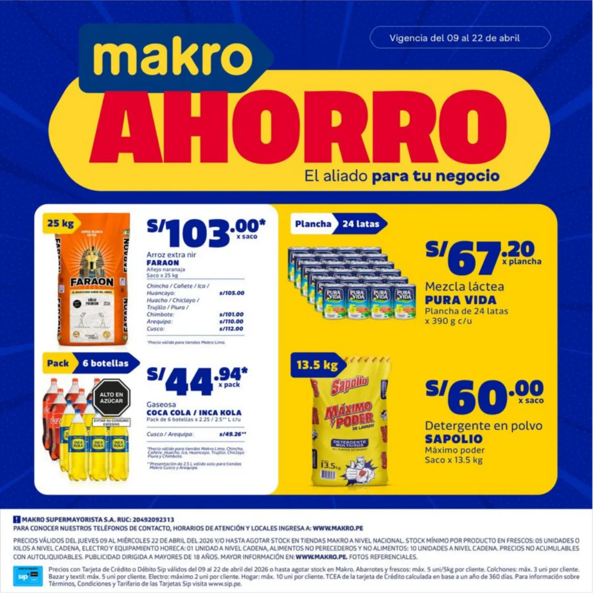 Catalogo de  Makro Ofertas 9 de abril al 22 de abril 2026 - Pag 1