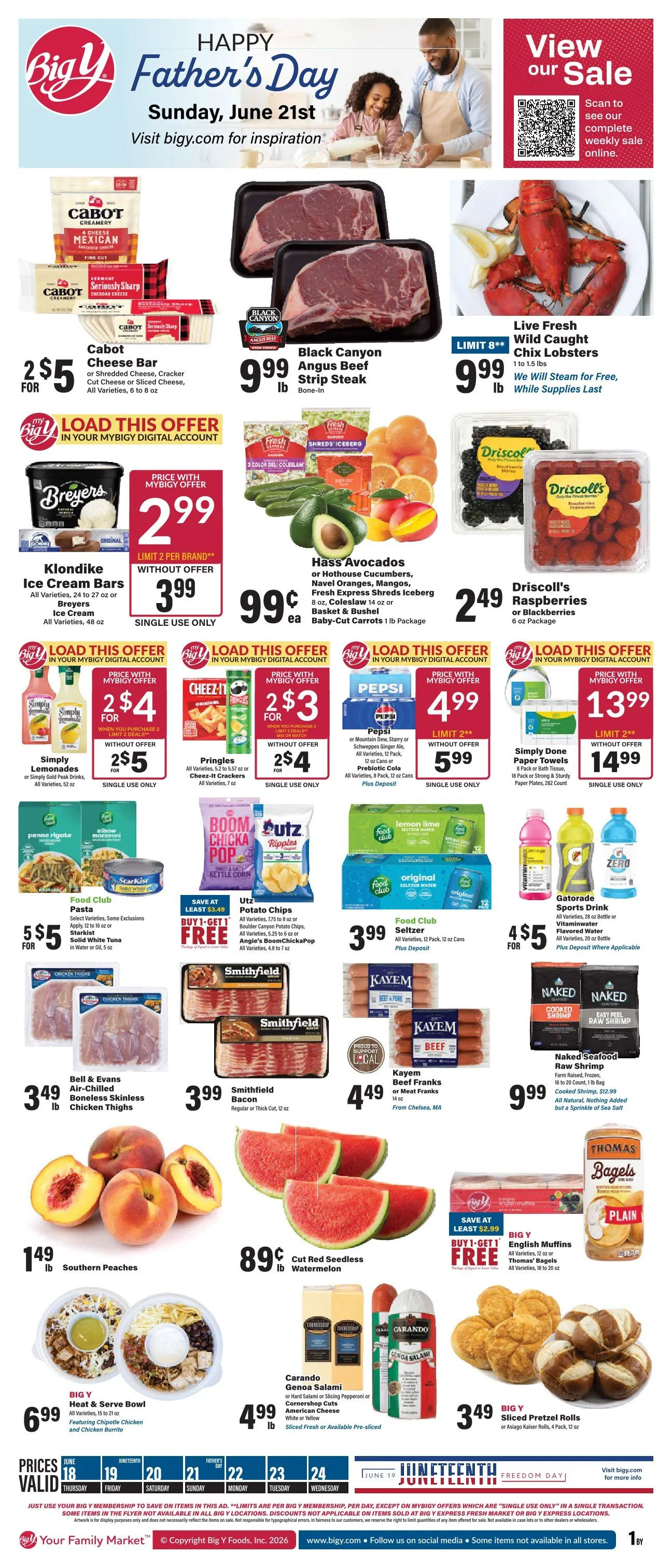 Weekly promotion  BIG Y Sales spanning from June 18 to June 24 2026 - Page  for Catalogue 365