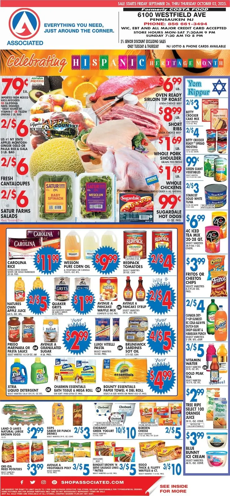 Weekly ad Associated Supermarkets Sales from September 26 to October 2 2025 - Page 1