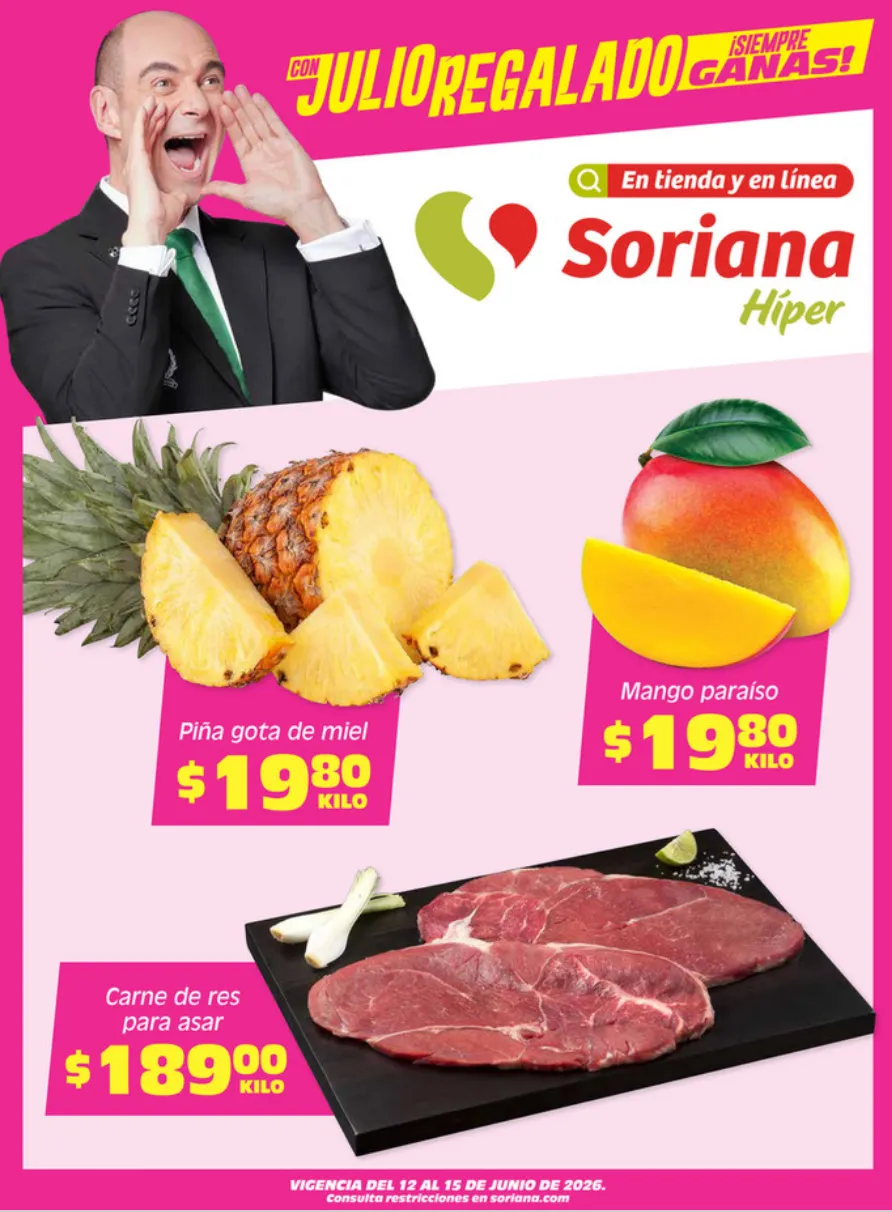 Catálogo de Soriana Ofertas 12 de junio al 15 de junio 2026 - Pagina 1