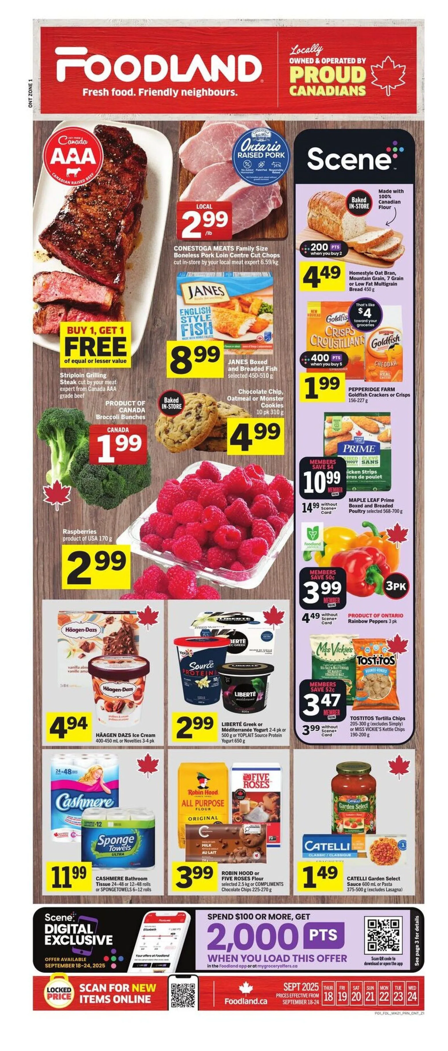 Foodland flyers from September 18 to September 24 2025 - flyer page 1