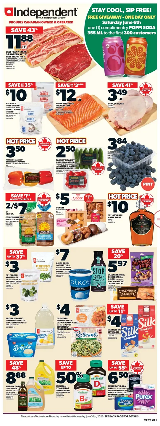 Independent Sales from June 4 to June 10 2026 - flyer page 1