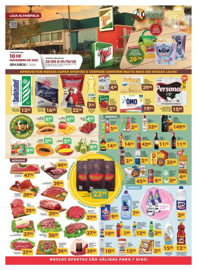 Encarte de Folhetos Supermercados Nori  25 de setembro até 1 de outubro 2025 - Pagina 