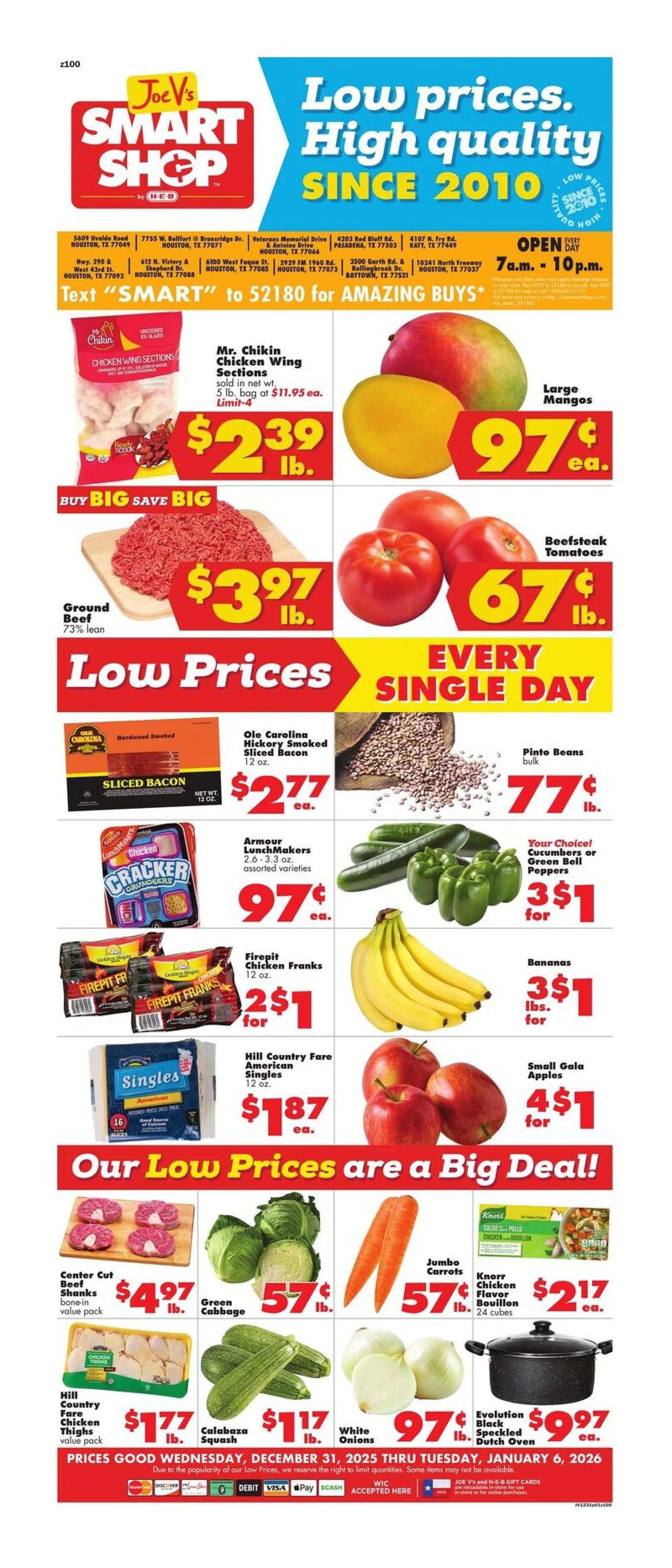Weekly ad Joe V's Smart Shop Sales from December 31 to January 6 2026 - Page