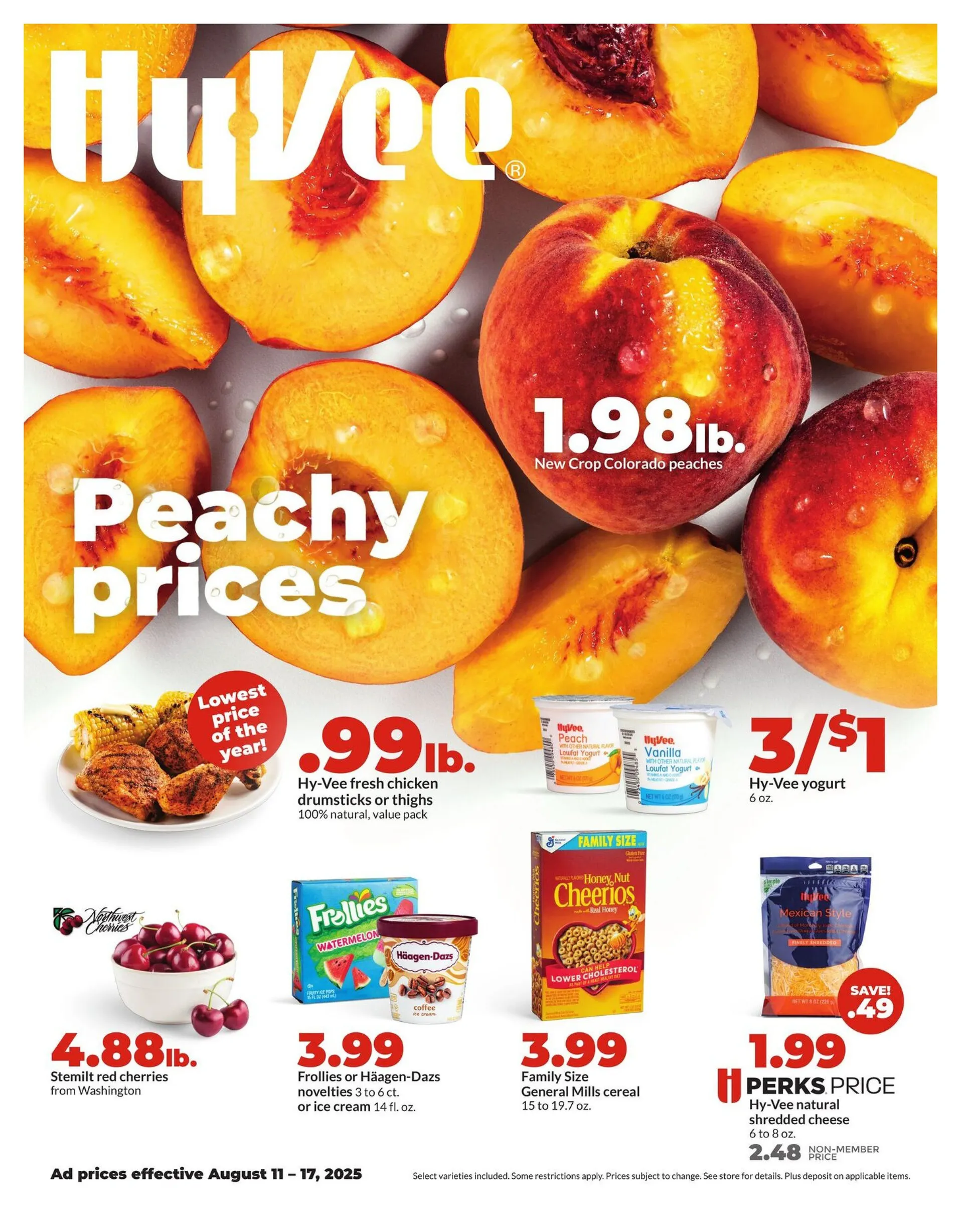 Weekly ad HyVee Sales from August 11 to August 17 2025 - Page 1