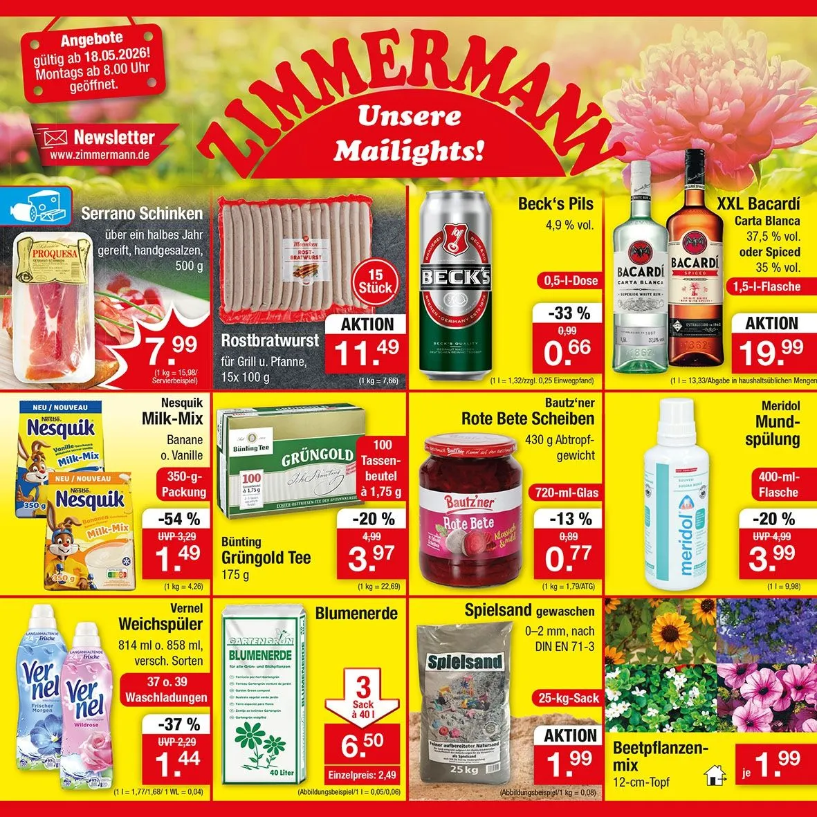 Zimmermann Prospekte von 18. Mai bis 23. Mai 2026 - Prospekt seite 