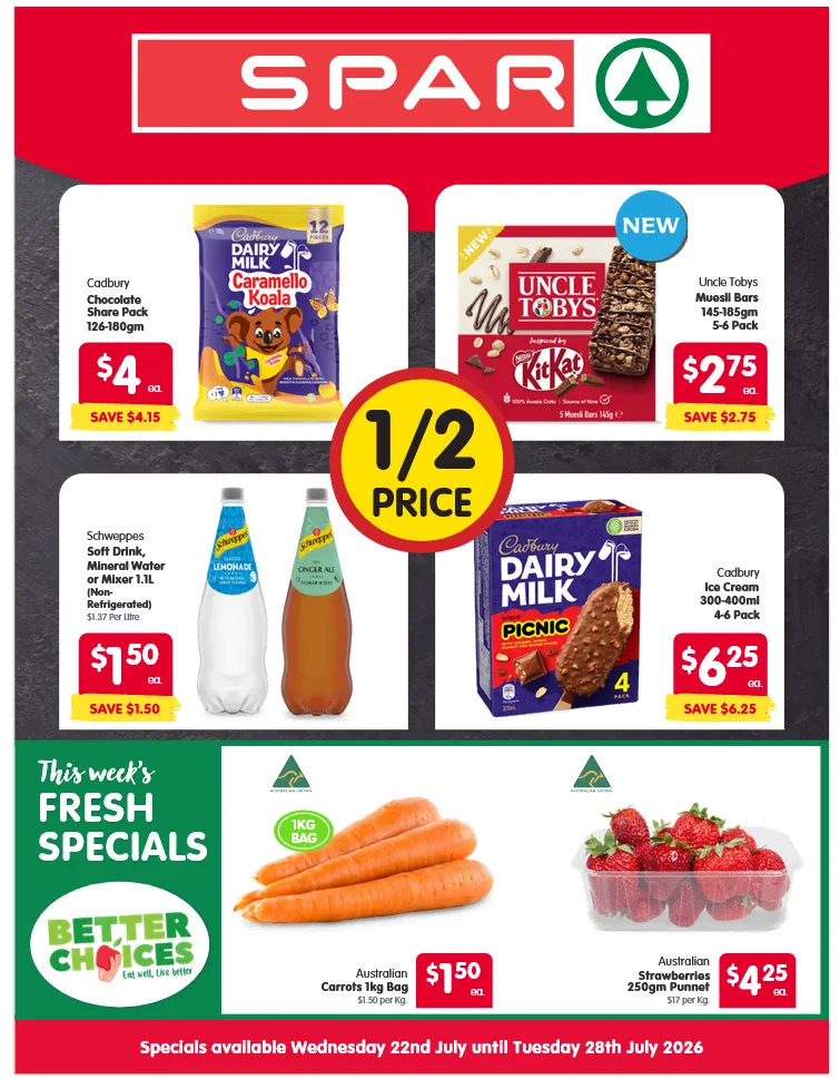 SPAR Sales - Catalogue valid from 22 July to 28 July 2026 - page 1