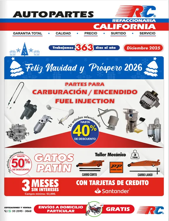 Catálogo de Refaccionaria California Ofertas 1 de diciembre al 31 de diciembre 2025 - Pagina 