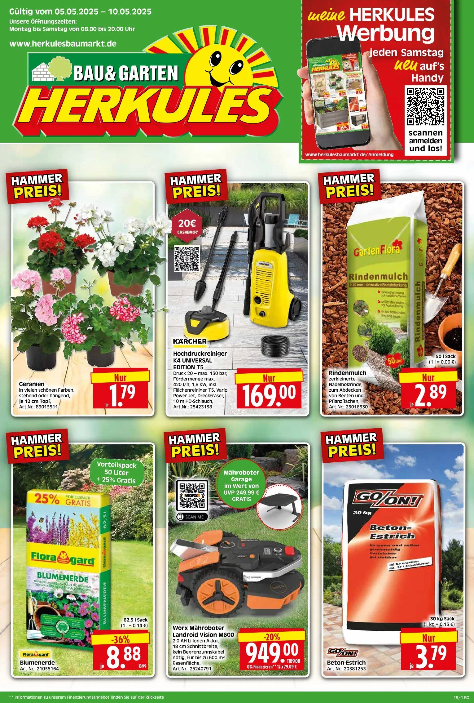 Herkules Baumarkt Prospekte von 5. Mai bis 10. Mai 2025 - Prospekt seite