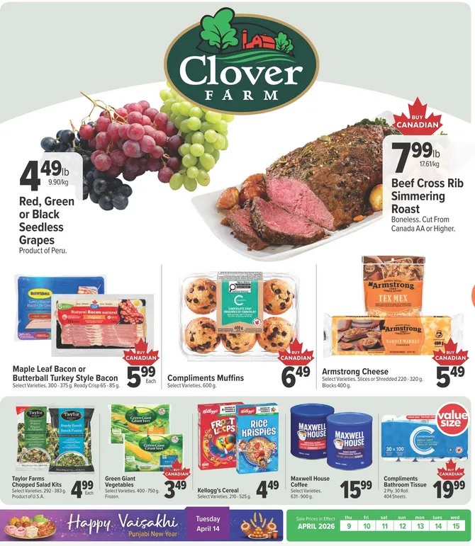  Clover Farm Sales from April 9 to April 15 2026 - flyer page 