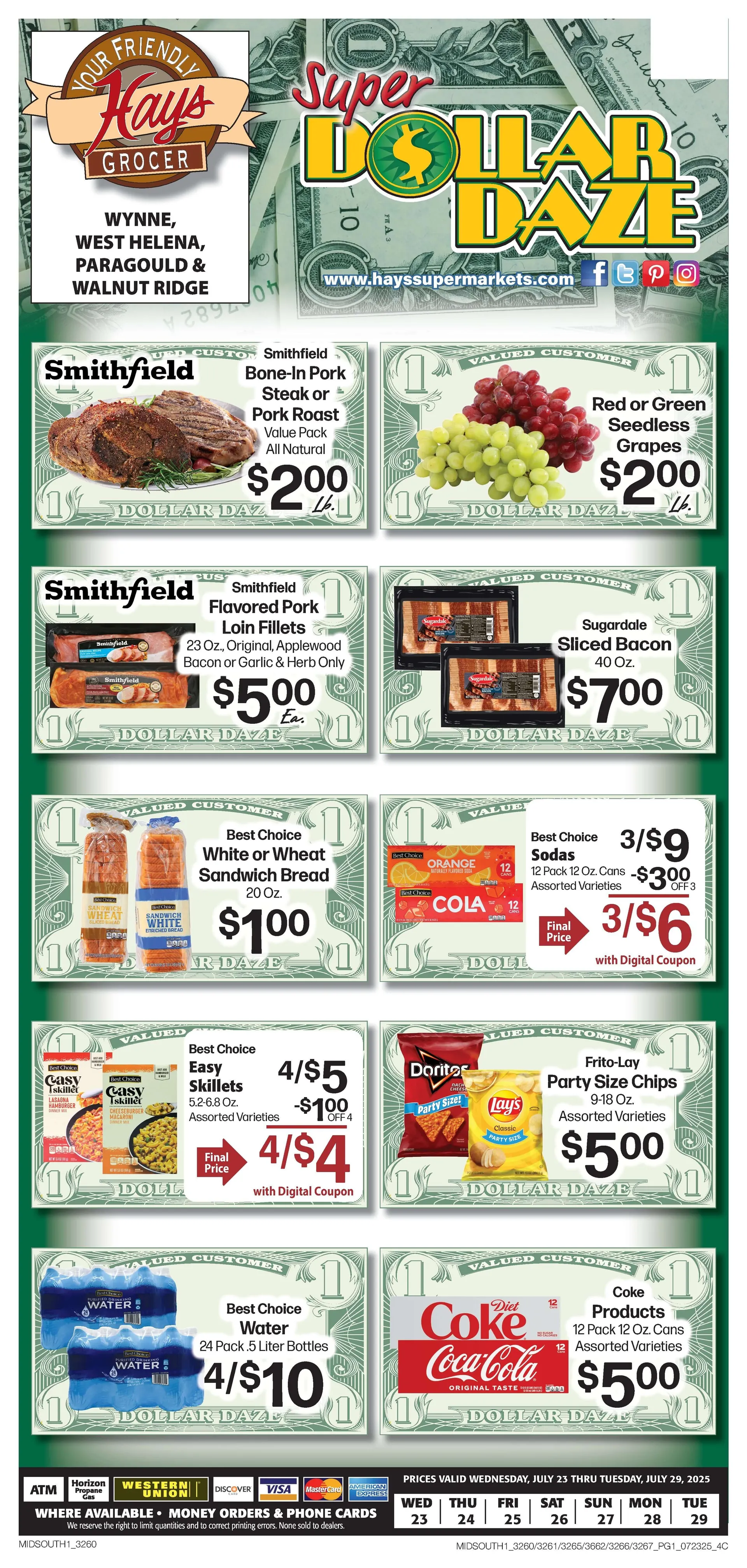 Weekly ad Hays Supermarket Sales from July 23 to July 29 2025 - Page 