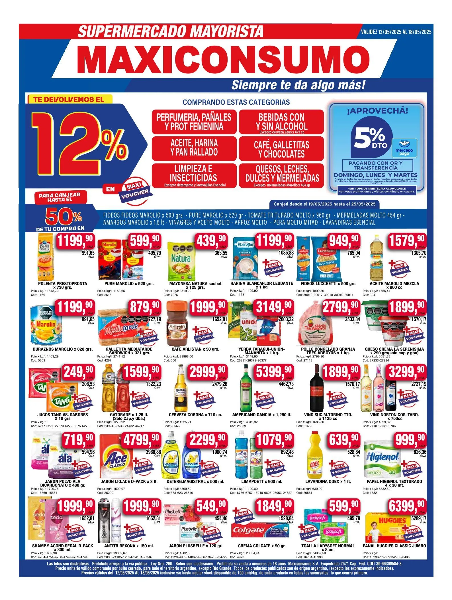 Ofertas de Maxiconsumo Ofertas 12 de mayo al 18 de mayo 2025 - Página 1 del catálogo