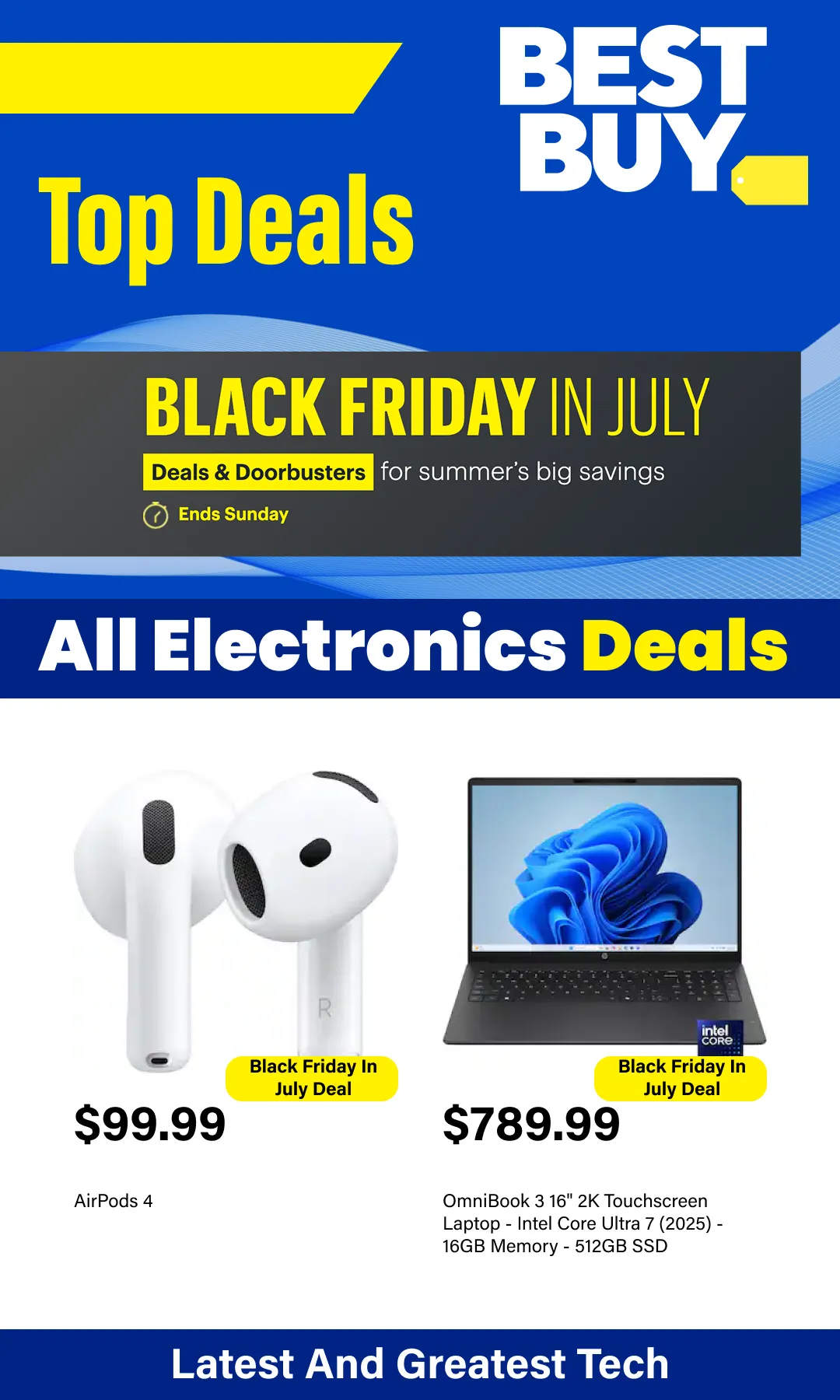 Weekly ad Best Buy Sales from July 20 to August 8 2026 - Page