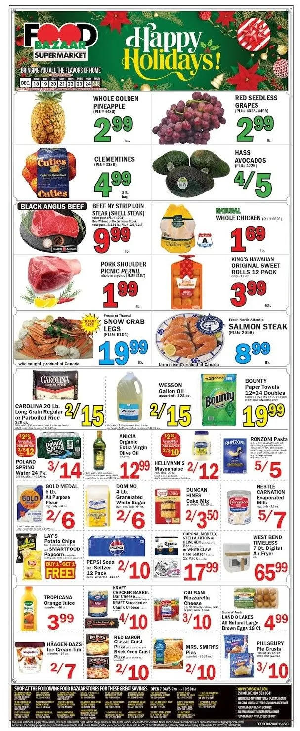 Weekly ad Food Bazaar Sales from December 18 to December 24 2025 - Page 1