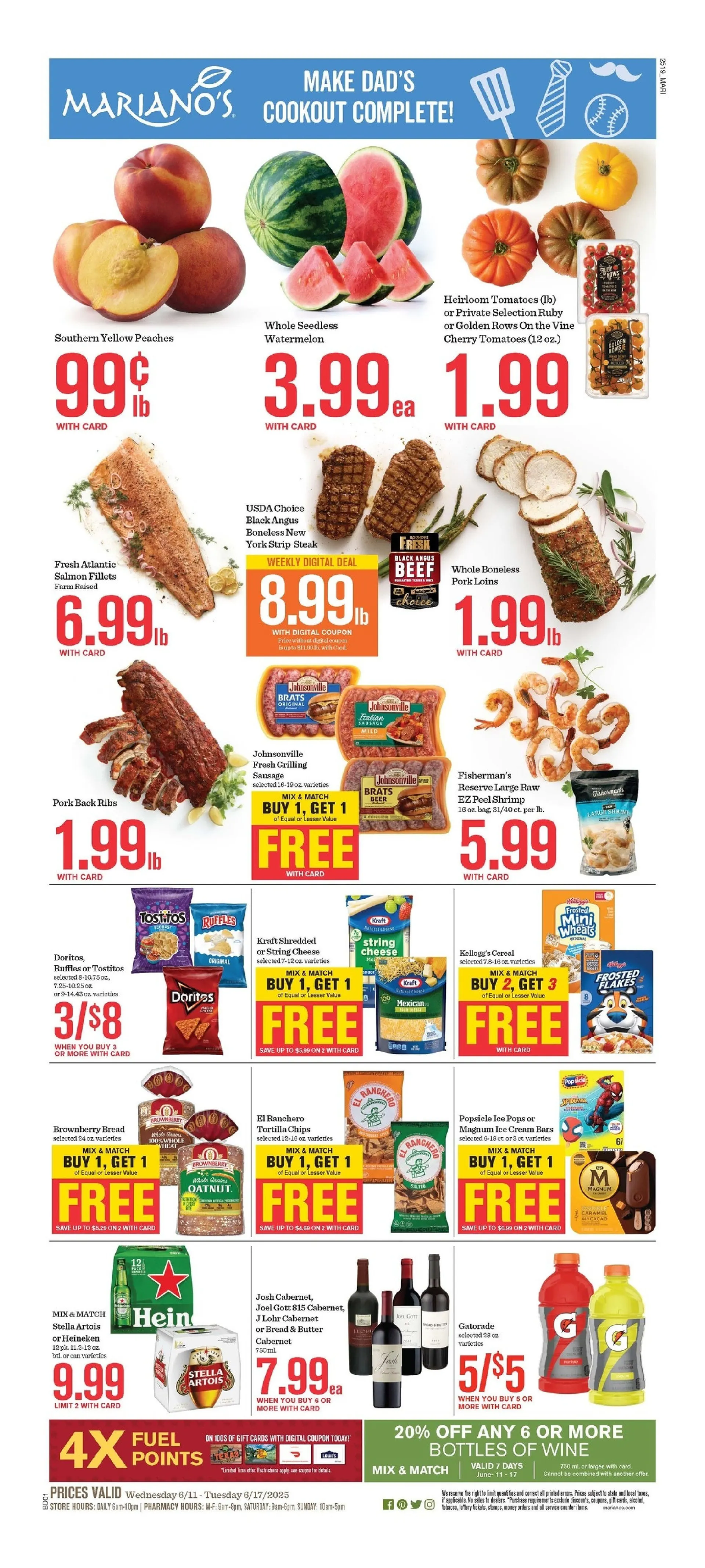 Weekly ad Mariano's Deals from June 11 to June 17 2025 - Page 1