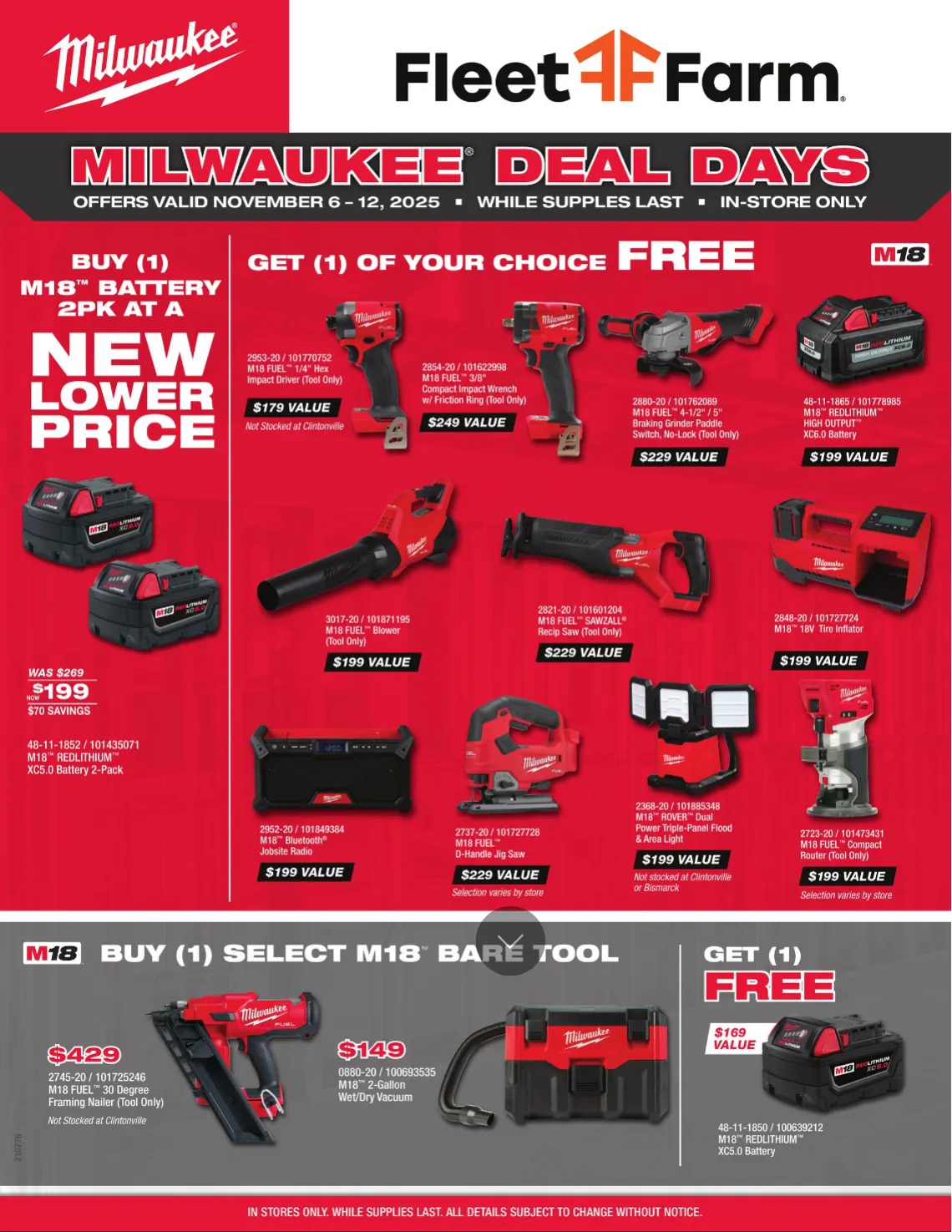 Weekly ad Fleet Farm Sales from November 6 to November 12 2025 - Page