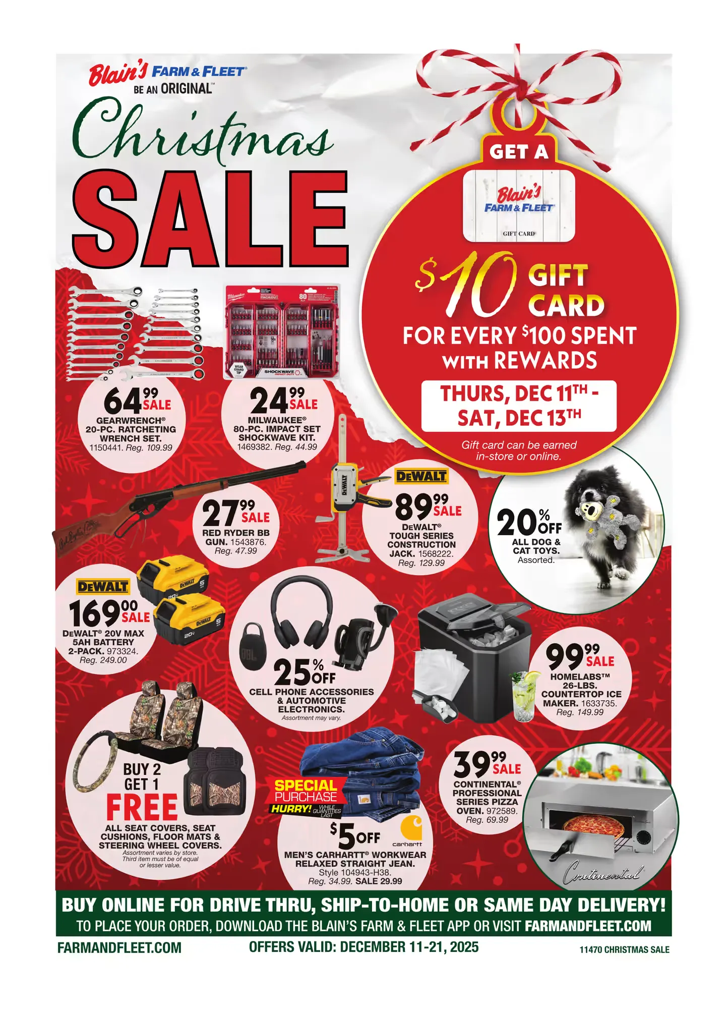 Weekly ad Blain's Farm & Fleet Sales from December 11 to December 25 2025 - Page 1