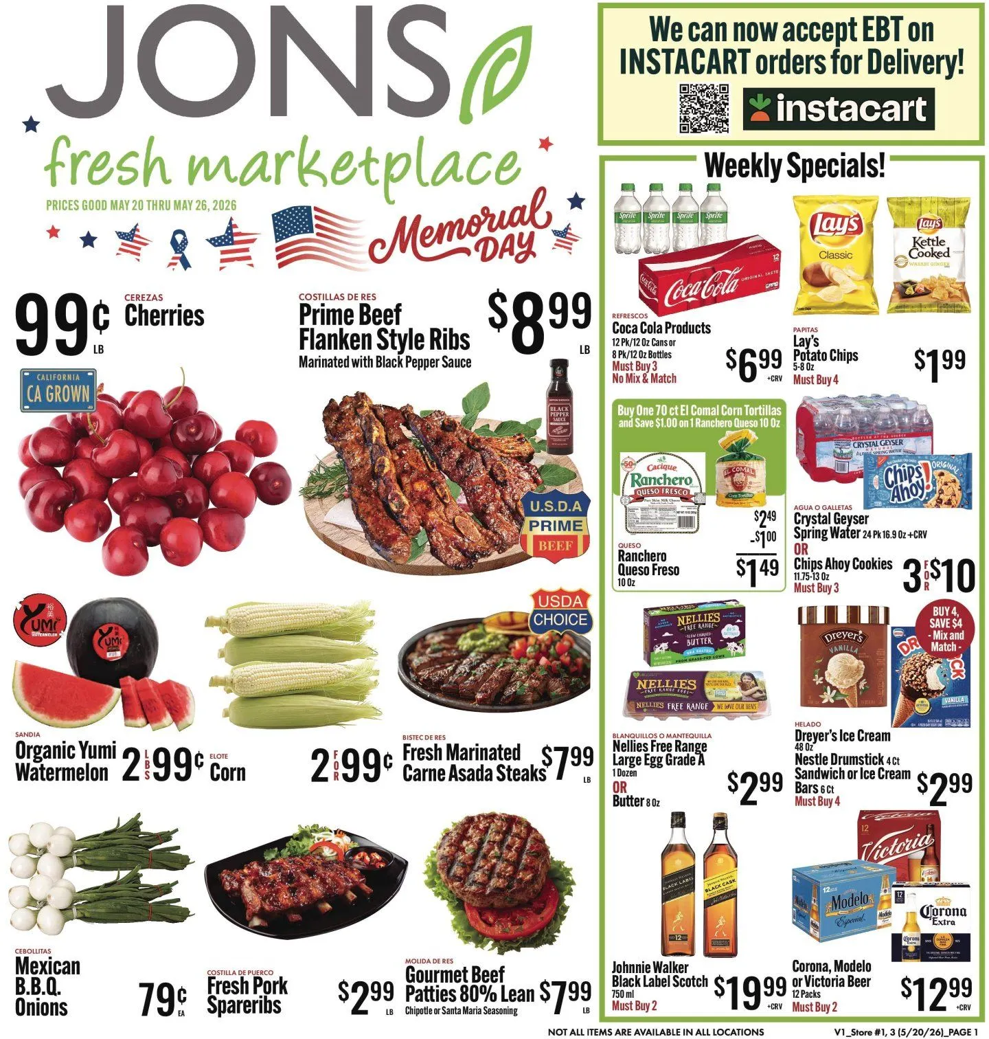 Weekly promotion Jons International weekly ads spanning from May 20 to May 26 2026 - Page 1 for Catalogue 365
