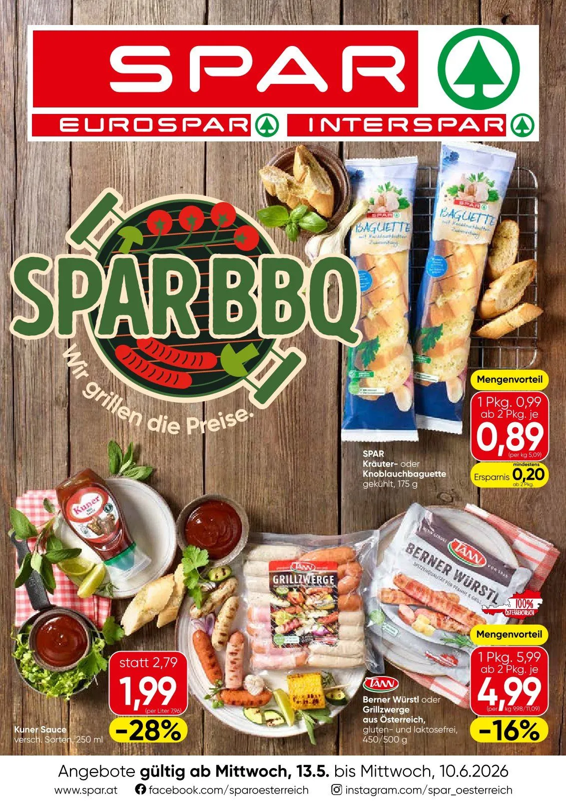  SPAR von 13. Mai bis 10. Juni 2026 - Flugblätt seite  1