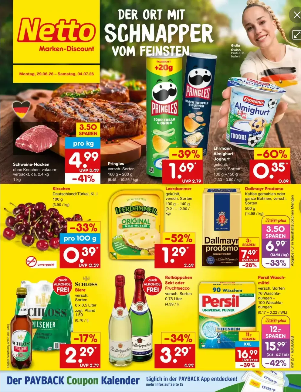 Netto Marken-Discount folders van 29 juni tot 4 juli 2026 - Folder pagina 1