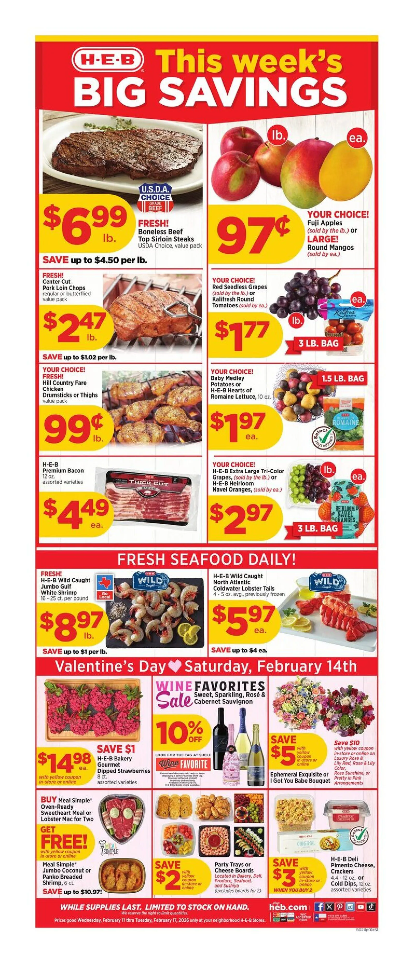 Weekly ad H-E-B Sales from February 11 to February 17 2026 - Page 