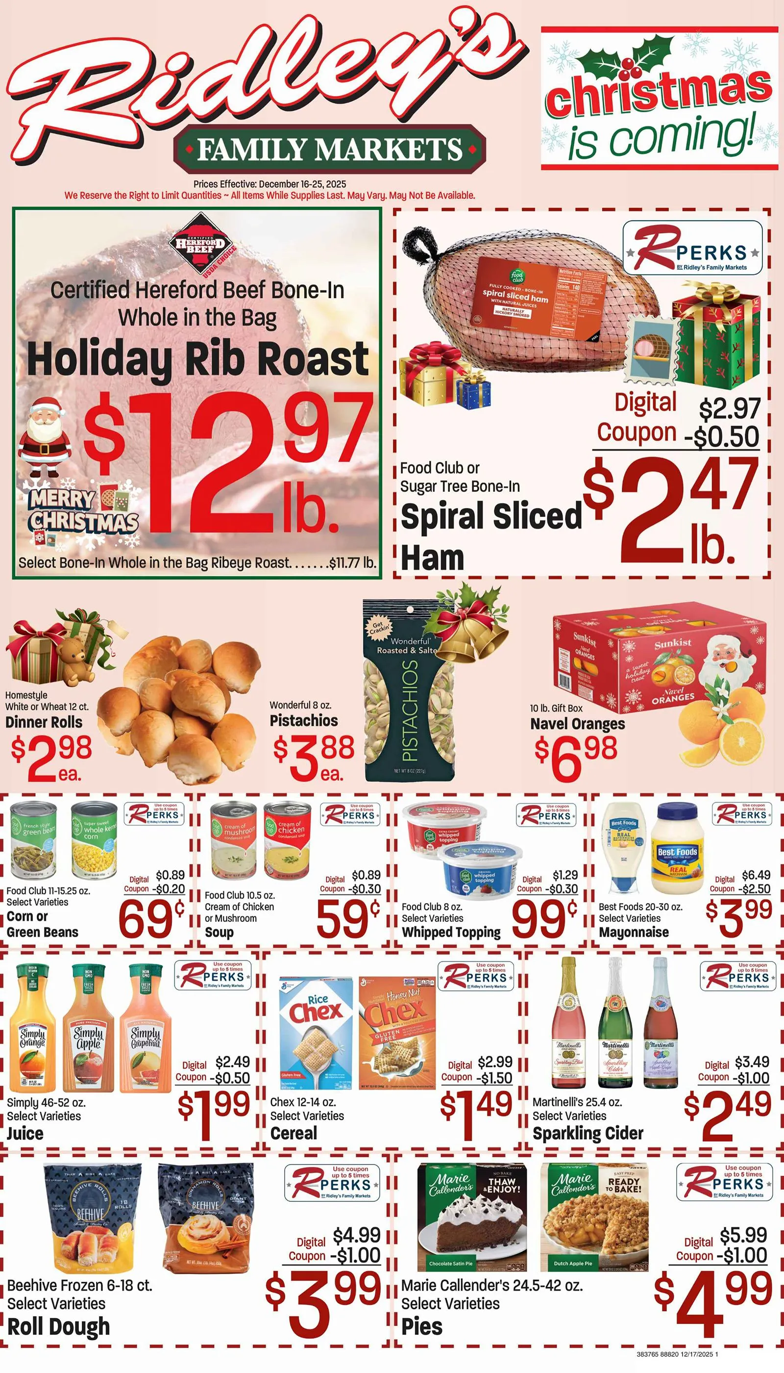 Weekly ad Ridley's Family Markets Sales from December 16 to December 25 2025 - Page