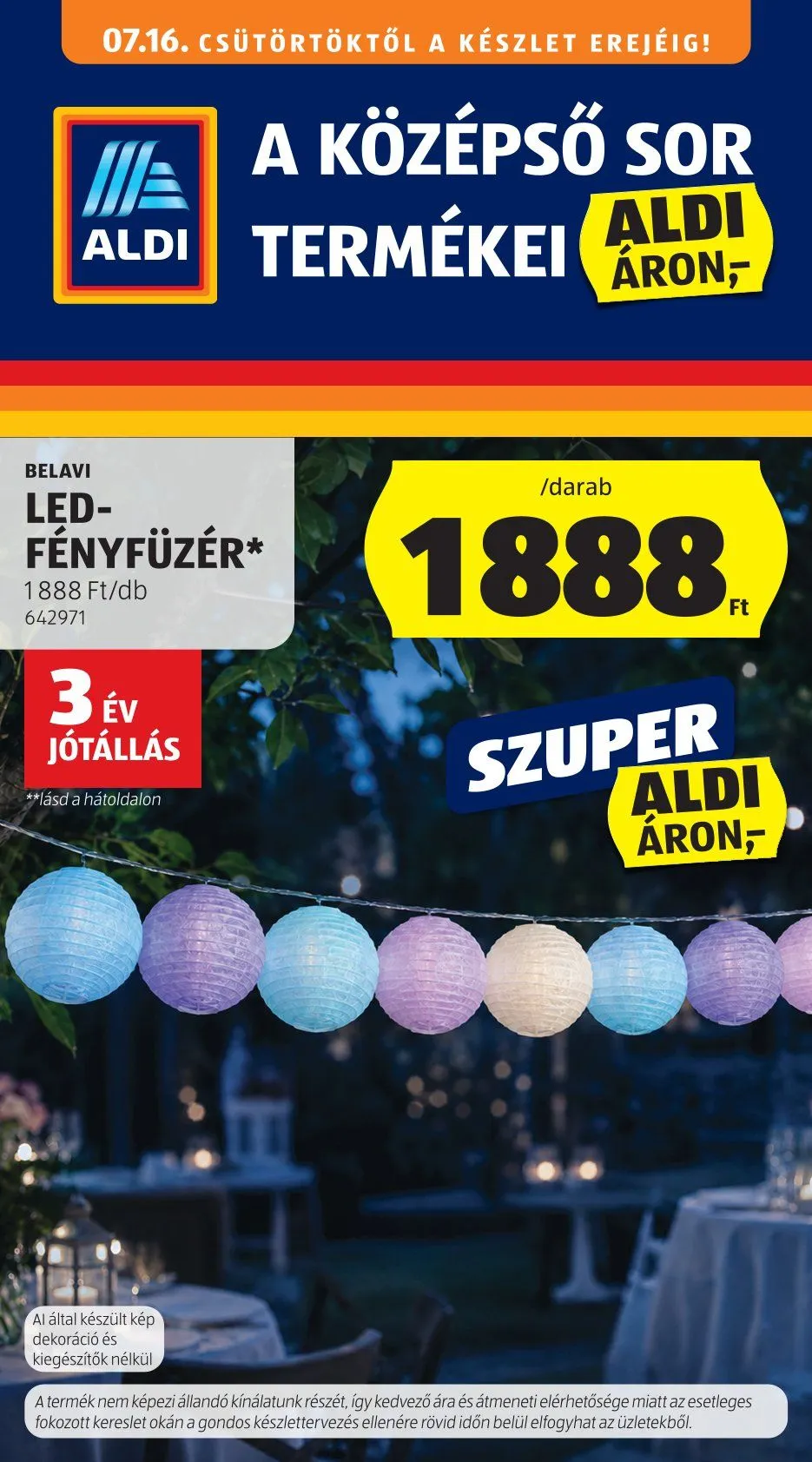 Katalógus Aldi  július 14.-tól július 16.-ig 2026. - Oldal 1