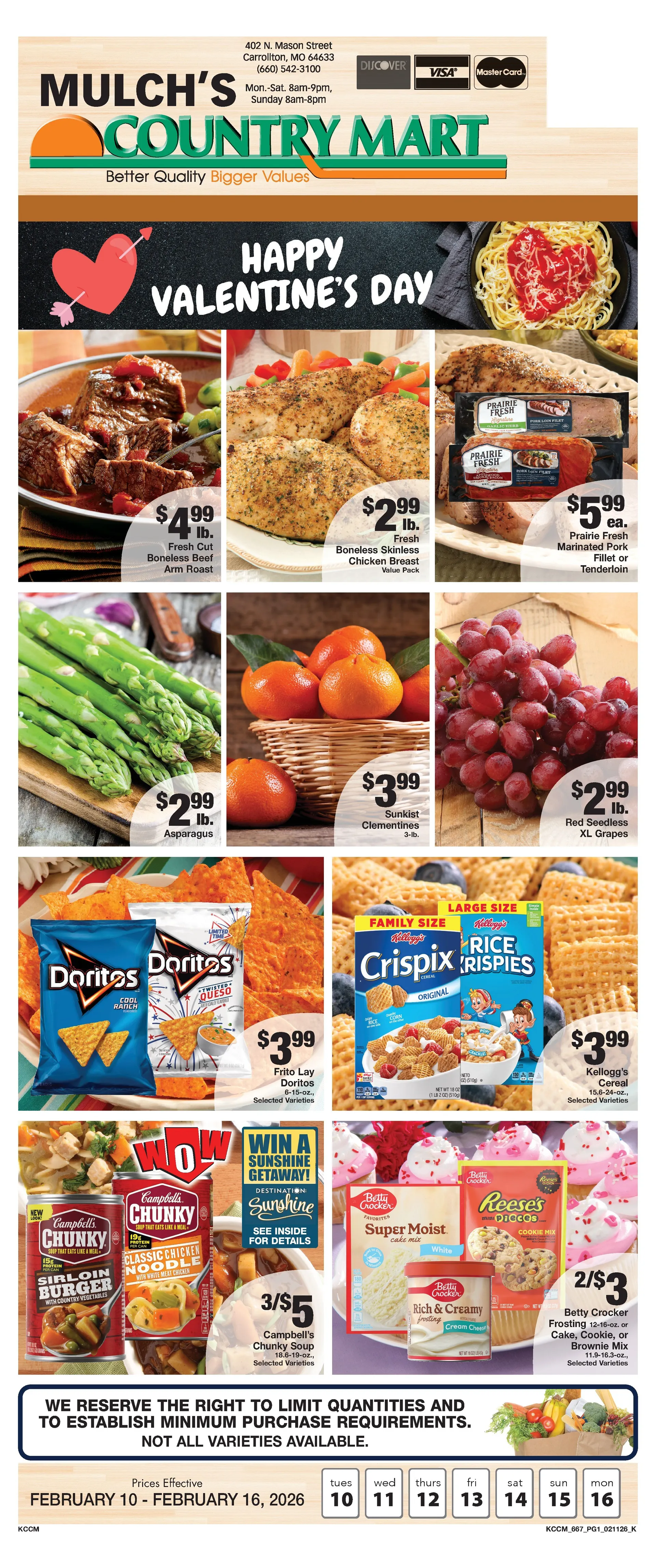 Weekly ad Country Mart Sales from February 10 to February 16 2026 - Page 