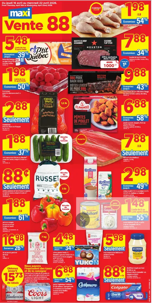 Maxi Sales from April 16 to April 22 2026 - flyer page 1