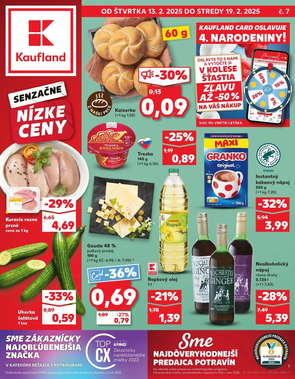 Leták: Ponuka Kaufland od 13. februára do 19. februára 2025 - Prehľad Stránky