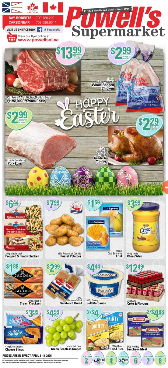Powell's Supermarket Salles from April 2 to April 8 2026 - flyer page 1