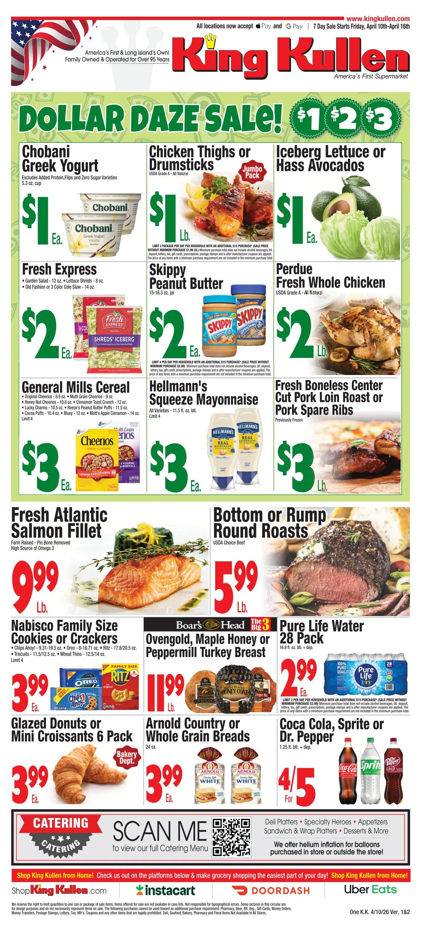 Weekly ad  King Kullen Sales from April 7 to April 16 2026 - Page 1