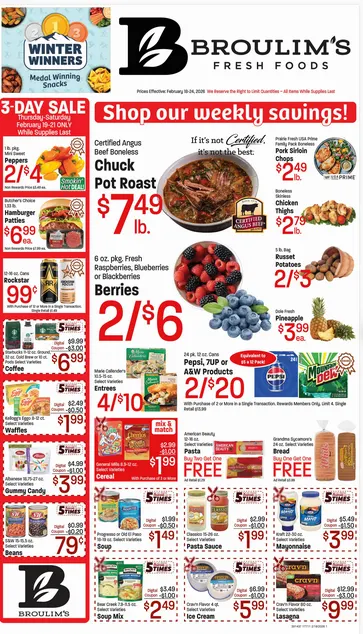 Weekly ad Broulim's Sales from February 18 to February 24 2026 - Page 1