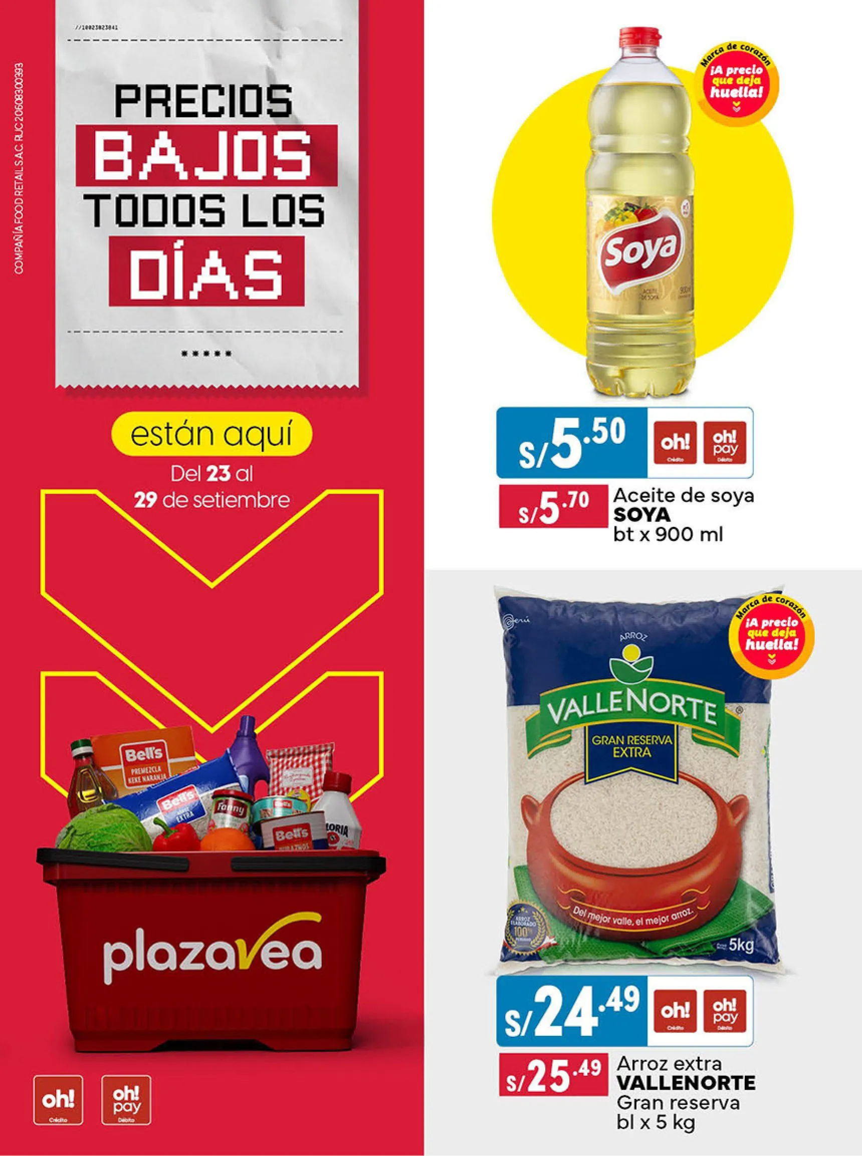 Catalogo de Plaza Vea Ofertas de Folletos 23 de setiembre al 29 de setiembre 2024 - Pag 1
