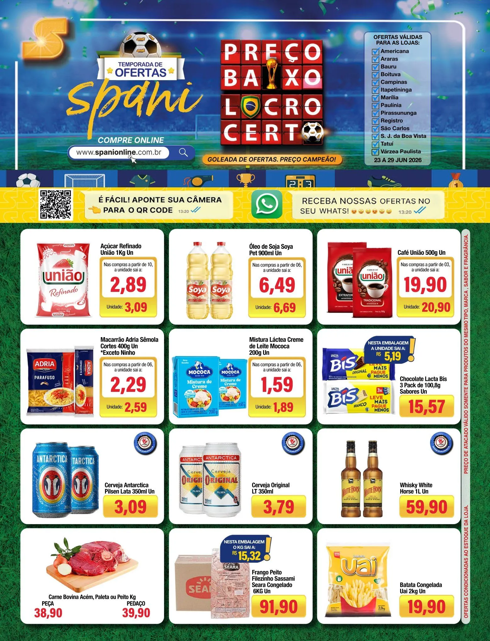 Encarte de Folhetos Spani Atacadista 23 de junho até 29 de junho 2026 - Pagina 