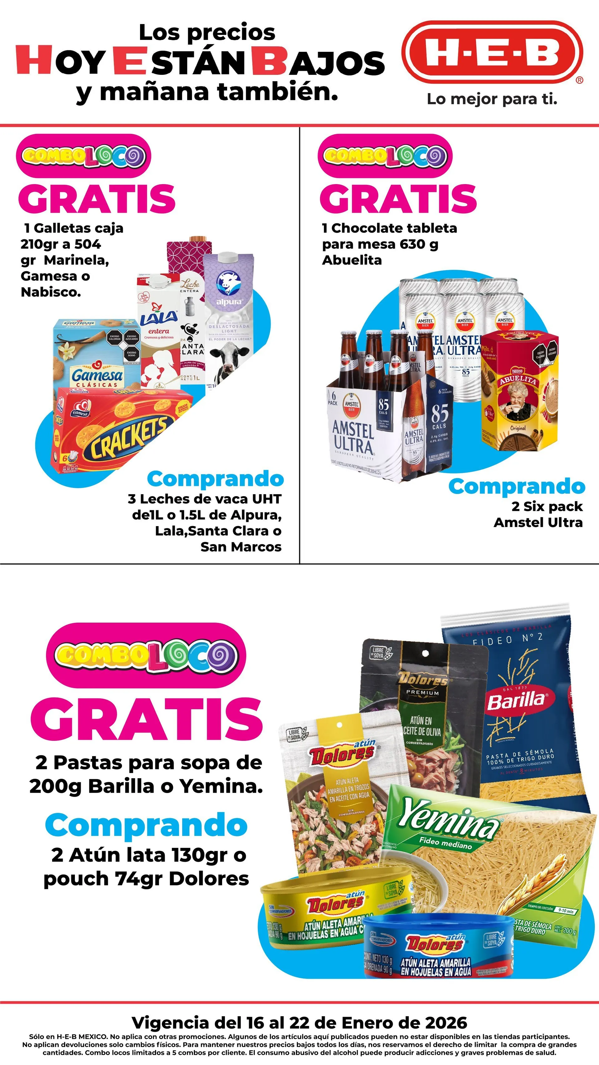Catálogo de H-E-B Ofertas 16 de enero al 22 de enero 2026 - Pagina 1