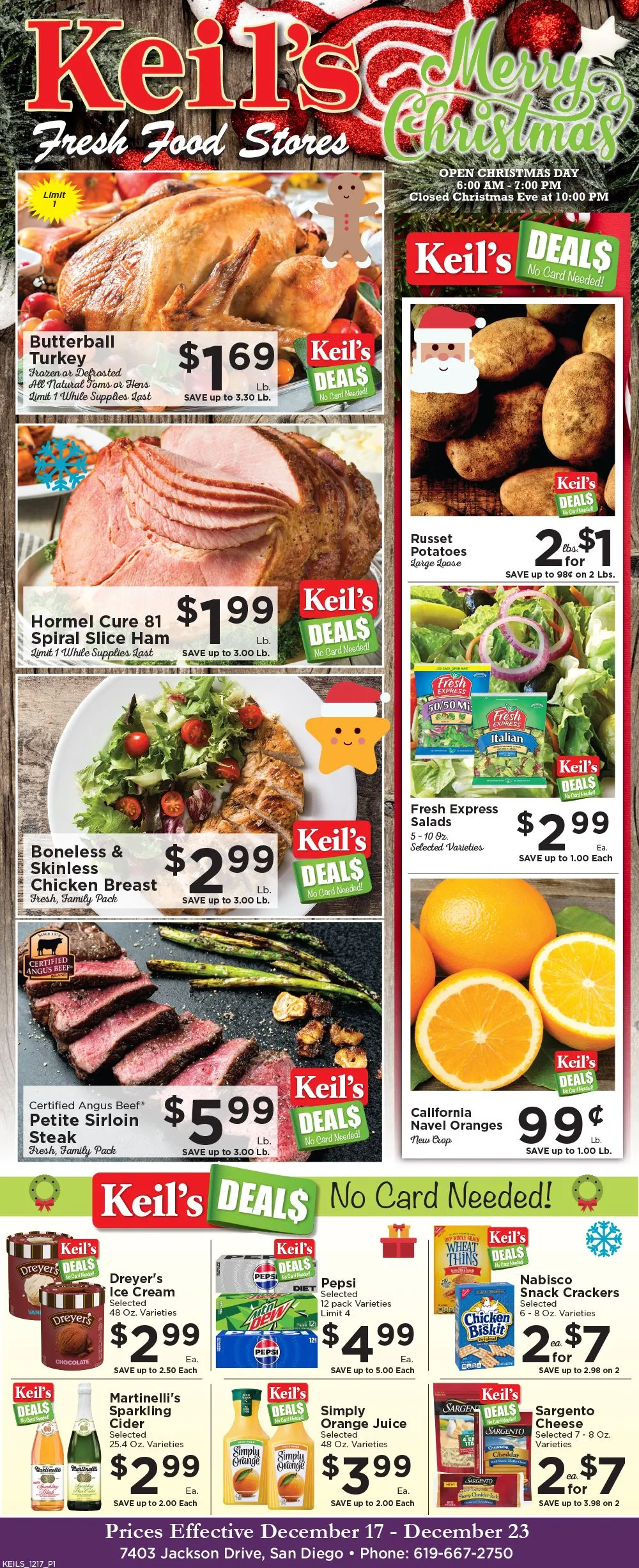 Weekly ad Keil's Fresh Food Stores Sales from December 17 to December 23 2025 - Page 1