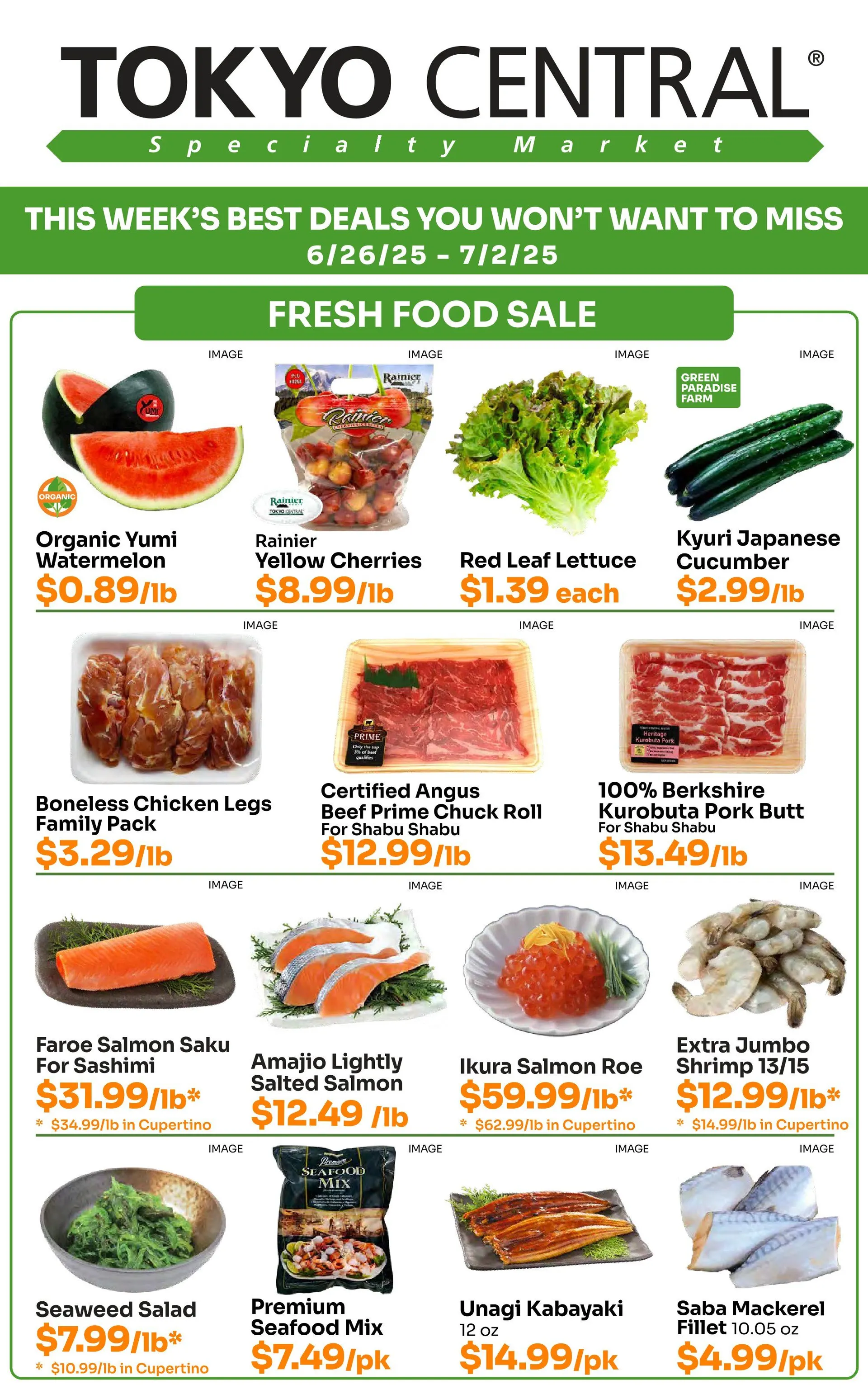 Weekly ad Tokyo Central Specialty Market weekly ads from June 26 to July 2 2025 - Page 1