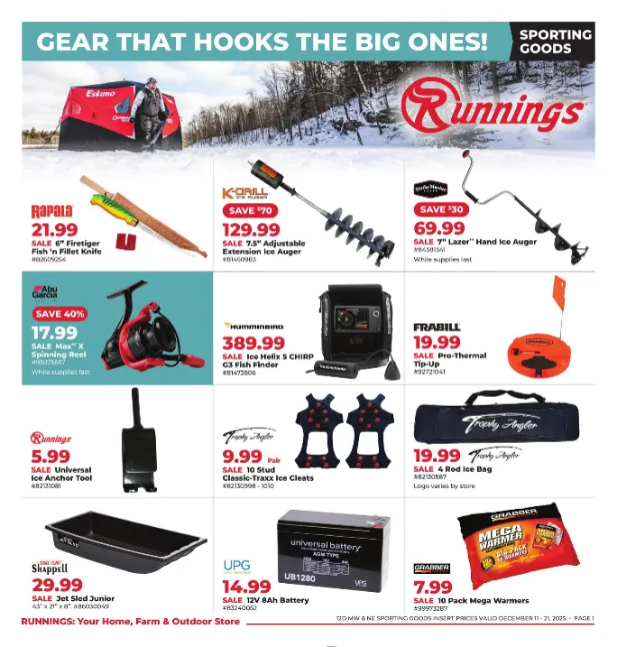 Weekly ad Runnings Sales from December 11 to December 21 2025 - Page 1
