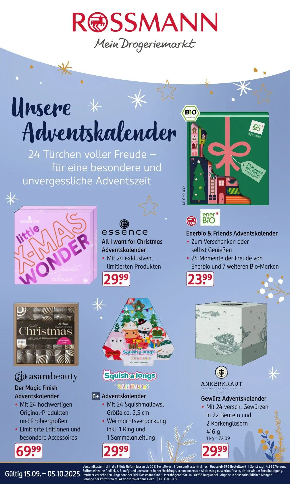 Rossmann Prospekte von 15. September bis 5. Oktober 2025 - Prospekt seite 1