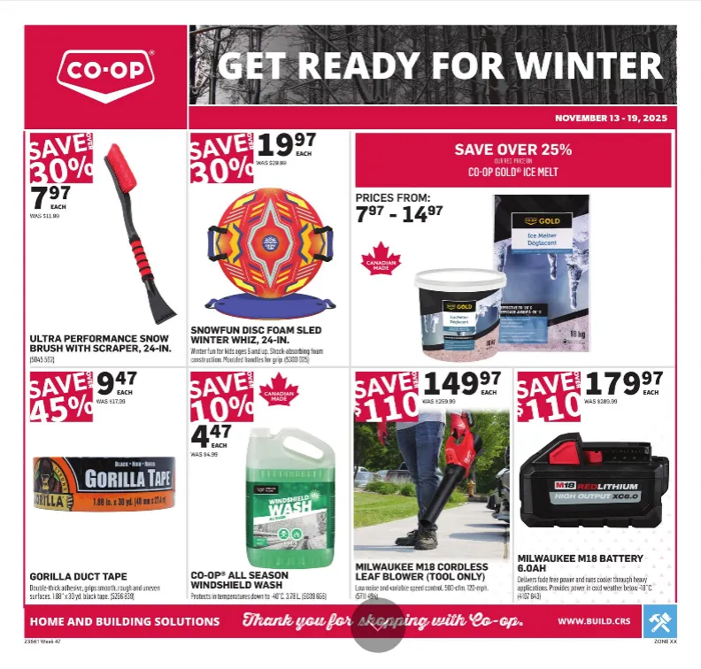 Co-op Home Centre Sales from November 13 to November 19 2025 - flyer page 1