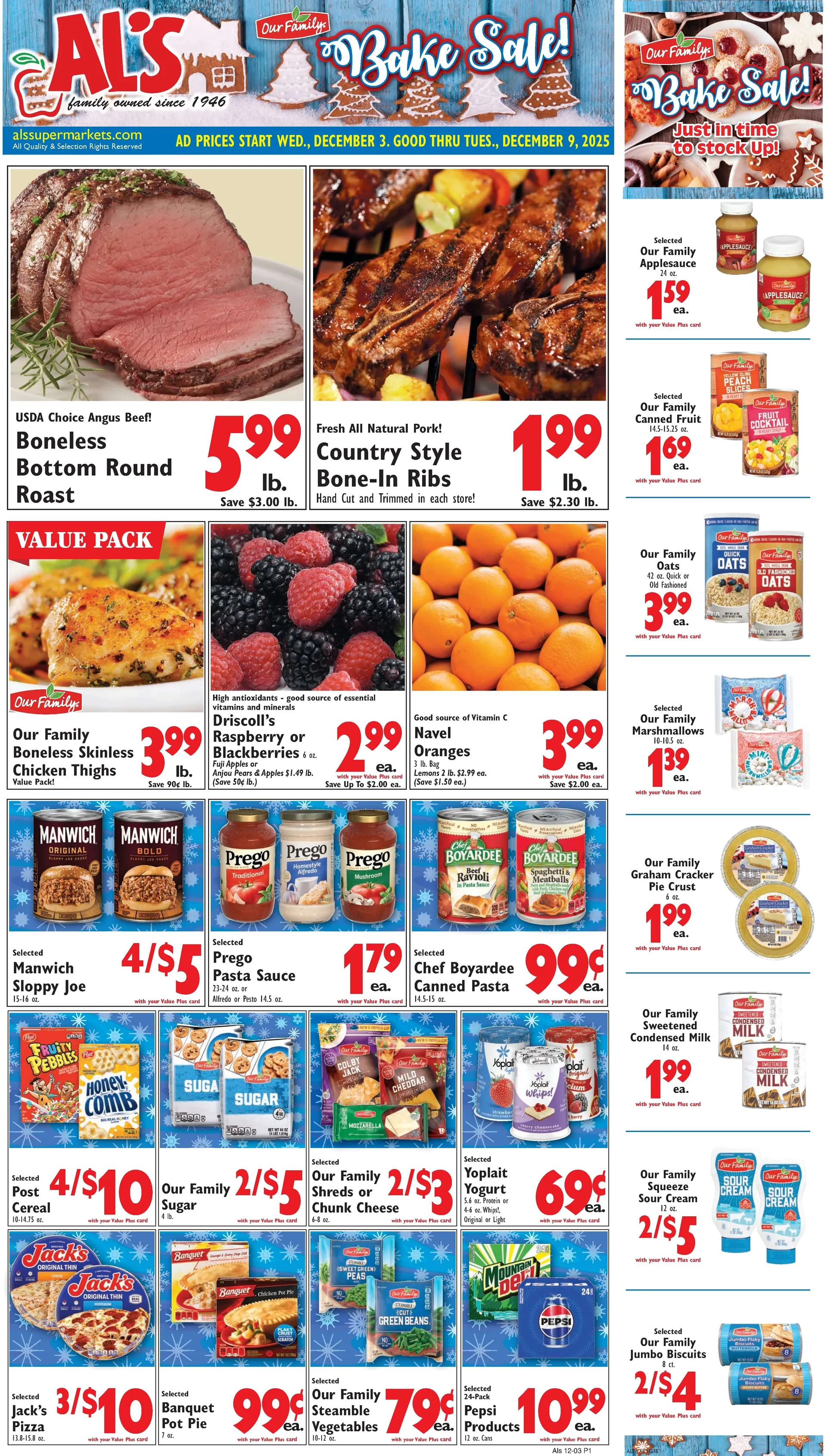 Weekly ad Al's Supermarket Sales from December 3 to December 9 2025 - Page 