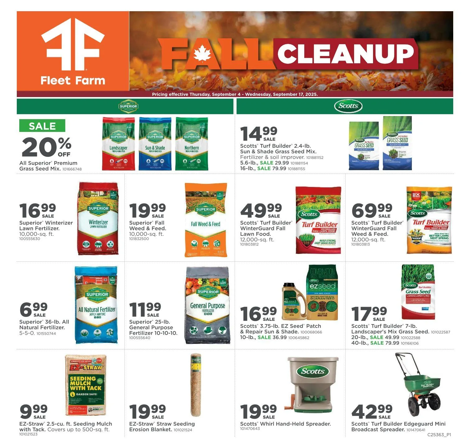 Weekly ad Fleet Farm Ssles from September 4 to September 17 2025 - Page 1