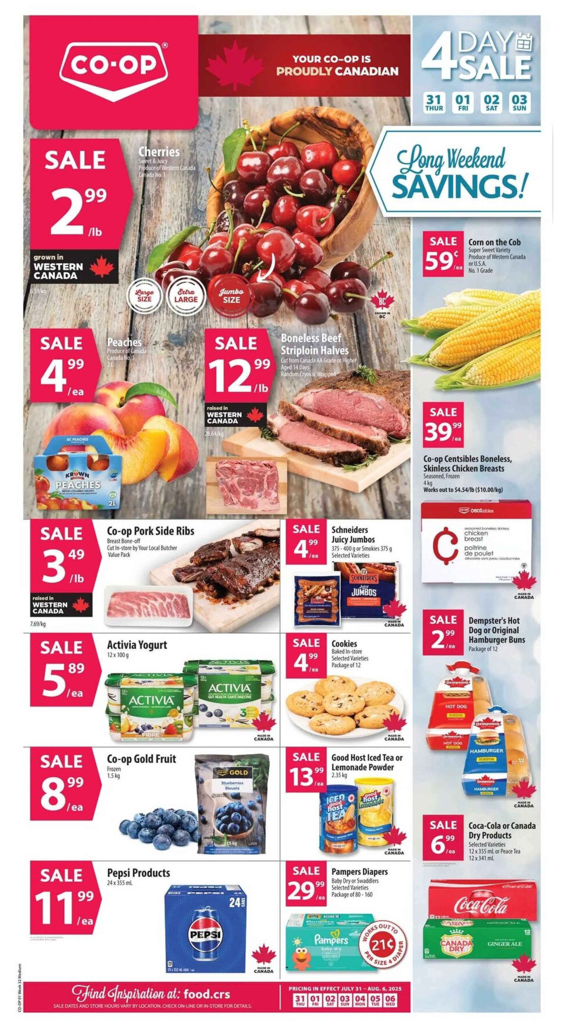 CO-OP Foods Sales from July 31 to August 3 2025 - flyer page 1