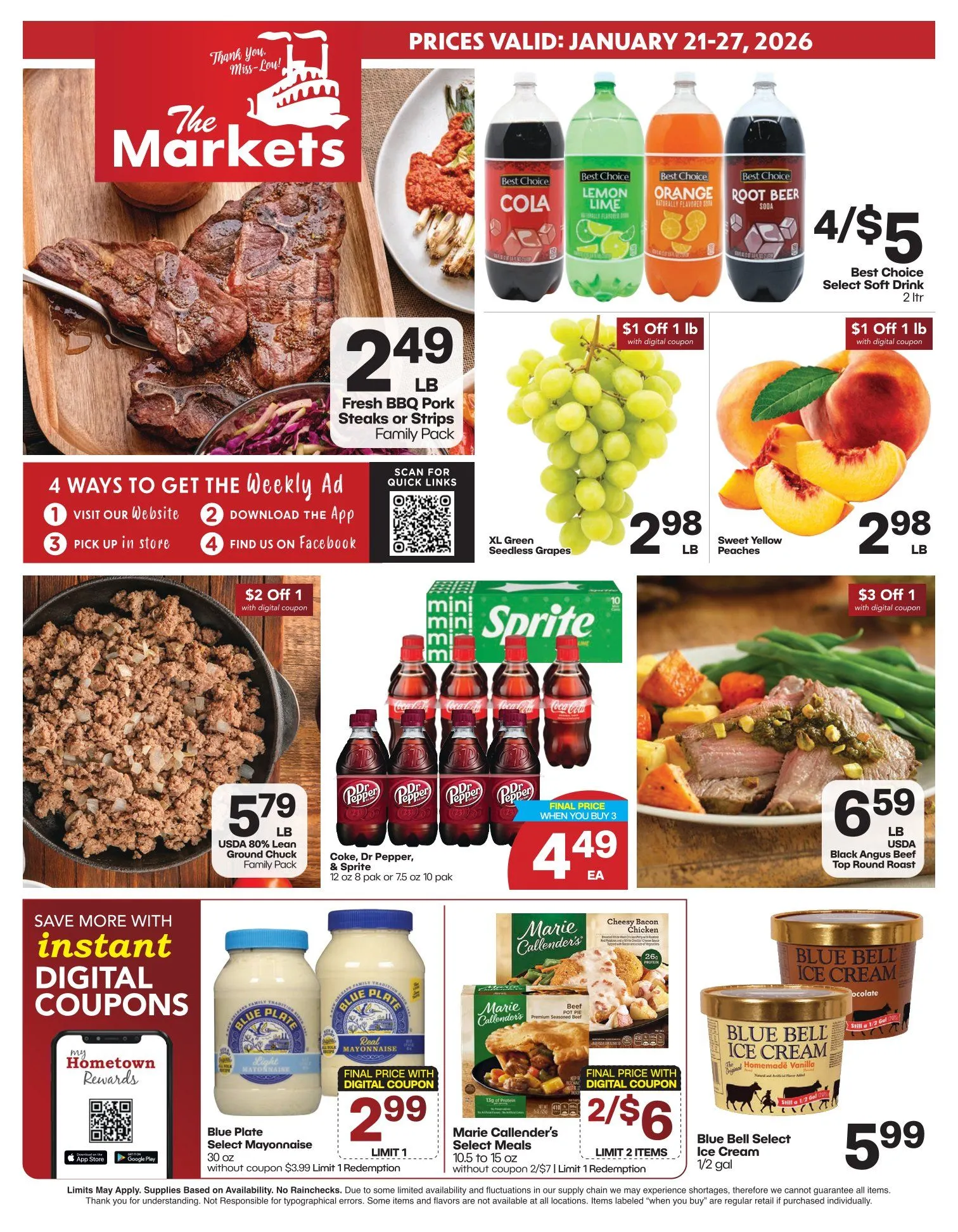 Weekly ad The Markets Sales from January 21 to January 27 2026 - Page 1