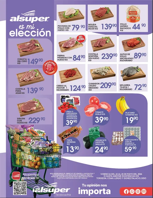 Catálogo de Alsuper Ofertas 22 de mayo al 25 de mayo 2026 - Pagina 1