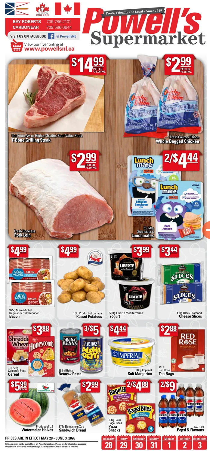 Powell's Supermarket Sales from May 28 to June 3 2026 - flyer page